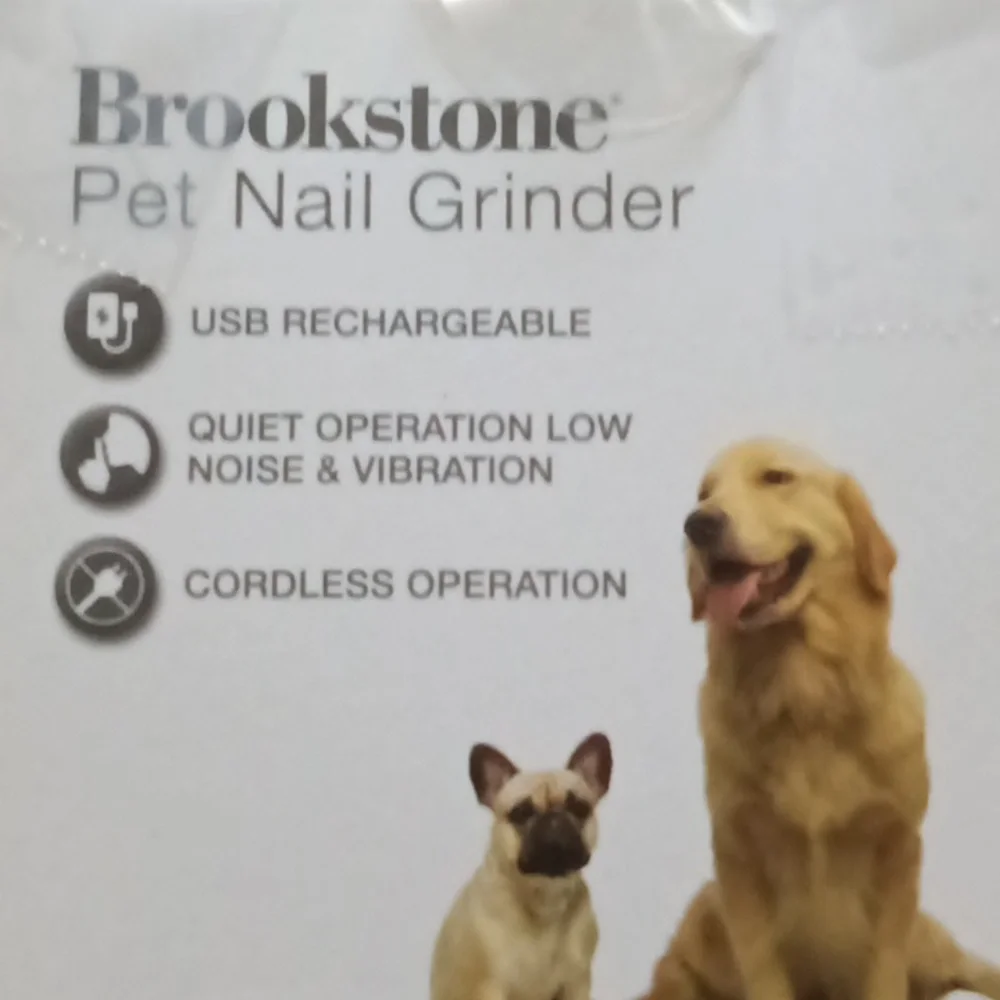 Brookstone Black USB Pet Nail Grinder